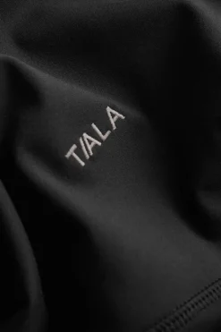 TALA Coffee Dates|Yoga / Pilates*DayFlex Contrast Stripe Side Split Flared Yoga Pant No Front Seam - Shadow And Ivory