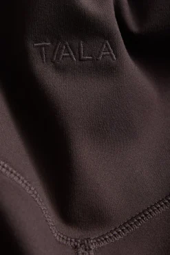 TALA Coffee Dates|Yoga / Pilates*DayFlex Contrast Stripe Side Split Flared Yoga Pant No Front Seam - Americano And Mocha