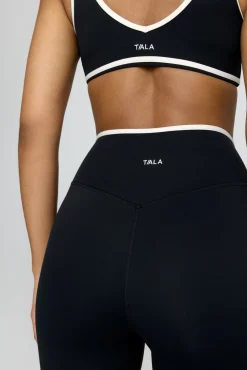 TALA Coffee Dates|Yoga / Pilates*DayFlex Contrast Trim Wrap High Waisted Flared Yoga Pant -