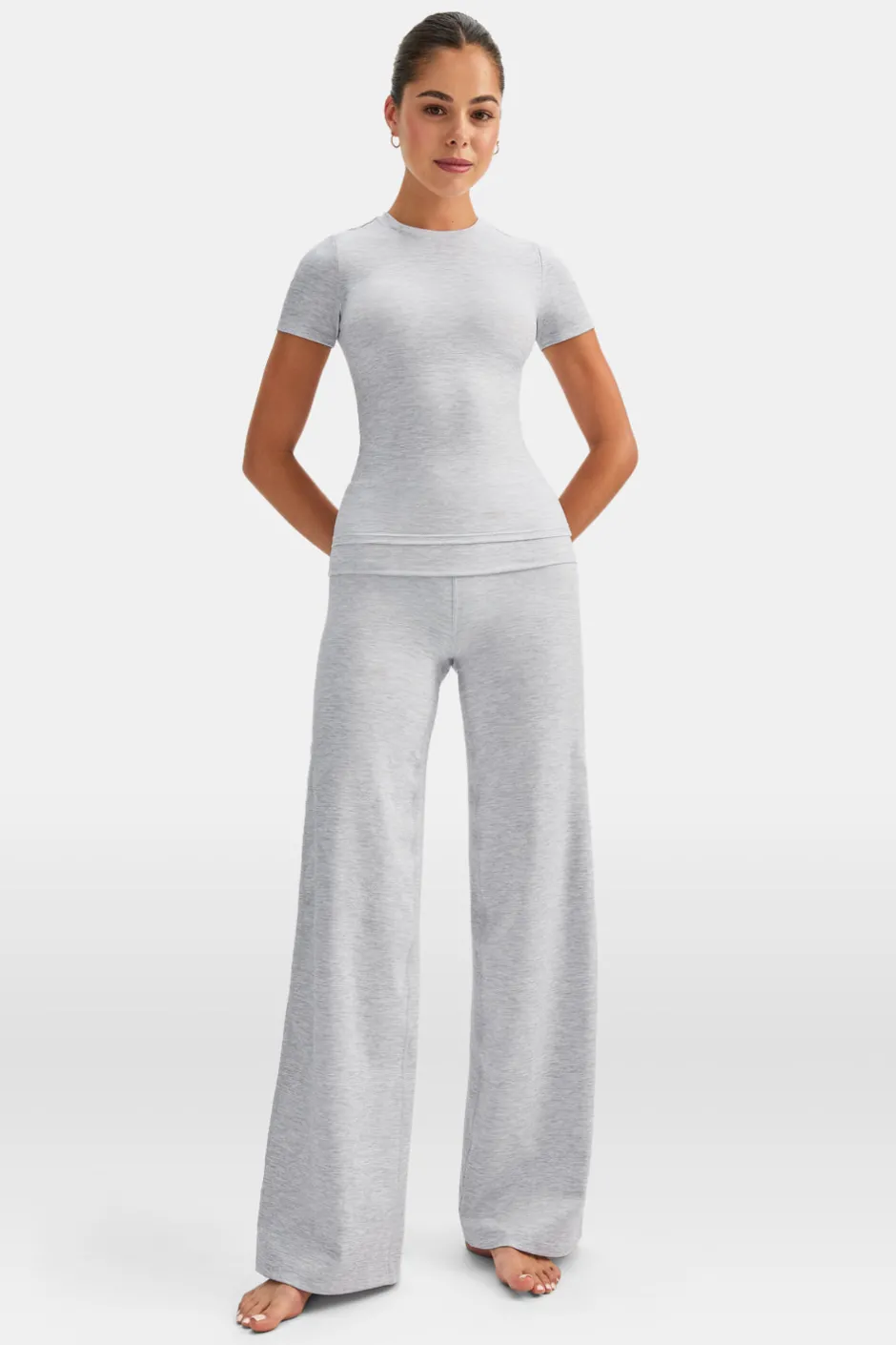 TALA Coffee Dates|Yoga / Pilates*DayFlex Essential Full Length T-Shirt - Marl