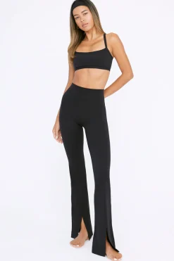 TALA Coffee Dates|Yoga / Pilates*DayFlex High Waisted Split Hem Flared Yoga Pant - Shadow
