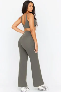 TALA Coffee Dates|Yoga / Pilates*DayFlex High Waisted Wide Leg Yoga Pant - Dark Olive