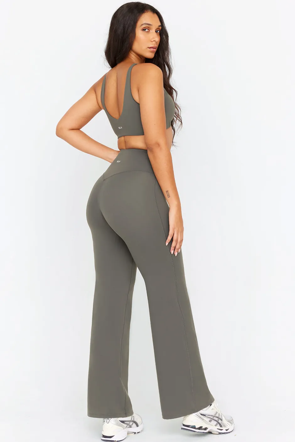 TALA Coffee Dates|Yoga / Pilates*DayFlex High Waisted Wide Leg Yoga Pant - Dark Olive