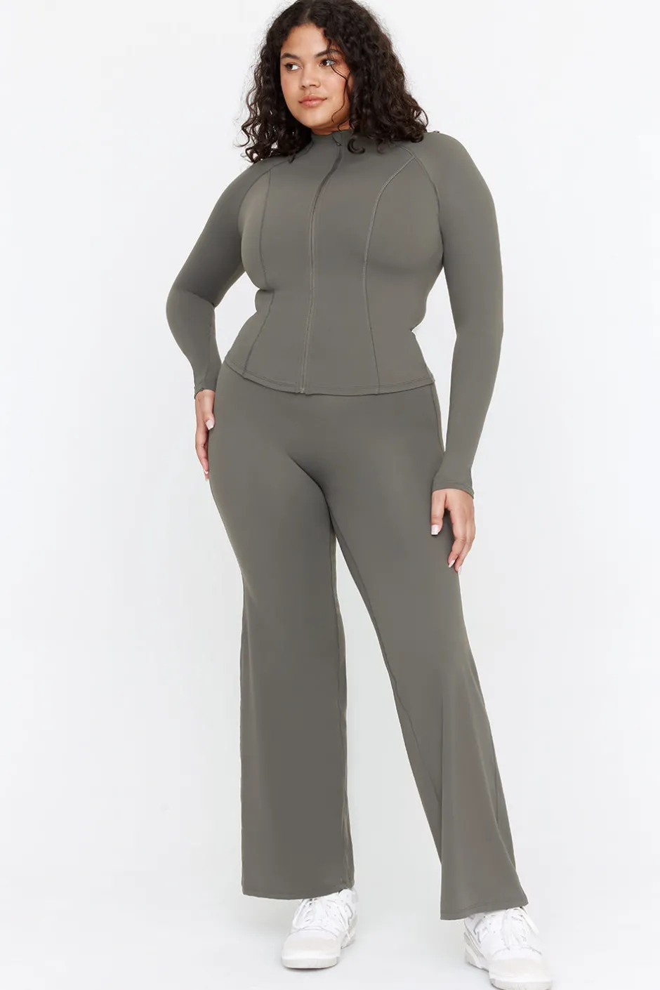 TALA Coffee Dates|Yoga / Pilates*DayFlex High Waisted Wide Leg Yoga Pant - Dark Olive