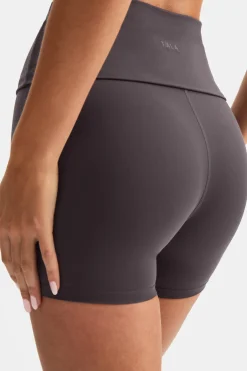 TALA Coffee Dates|Yoga / Pilates*DayFlex Multiway Fold Waist Cycling Shorts - Cool Espresso
