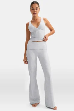 TALA Coffee Dates|Yoga / Pilates*DayFlex Multiway Fold Waist Flared Yoga Pant - Marl