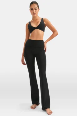 TALA Coffee Dates|Yoga / Pilates*DayFlex Multiway Fold Waist Flared Yoga Pant - Shadow