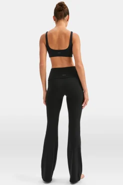 TALA Coffee Dates|Yoga / Pilates*DayFlex Multiway Fold Waist Flared Yoga Pant - Shadow
