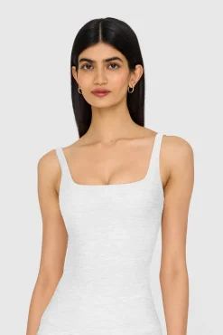 TALA Yoga / Pilates|Tops / Vests*DayFlex Square Neck Full Length Vest - Marl