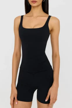 TALA Coffee Dates|Yoga / Pilates*DayFlex Square Neck Full Length Vest - Shadow