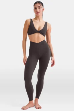 TALA Coffee Dates|Sports Bras*DayFlex Twist Front Sports Bra - Cool Espresso