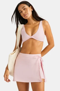 TALA Coffee Dates|Yoga / Pilates*DayFlex Twist Front Sports Bra - Ballet Slipper