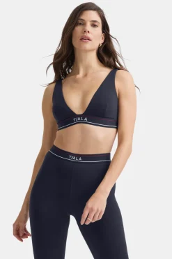 TALA Coffee Dates|Tennis / Padel*DayFlex V Neck Logo Band Sports Bra -