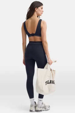 TALA Coffee Dates|Tennis / Padel*DayFlex V Neck Logo Band Sports Bra -