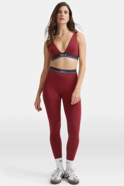 TALA Coffee Dates|Tennis / Padel*DayFlex V Neck Logo Band Sports Bra -