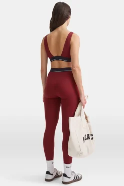 TALA Coffee Dates|Tennis / Padel*DayFlex V Neck Logo Band Sports Bra -