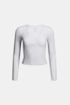 TALA Coffee Dates|Yoga / Pilates*DayFlex V Neck Top - Marl