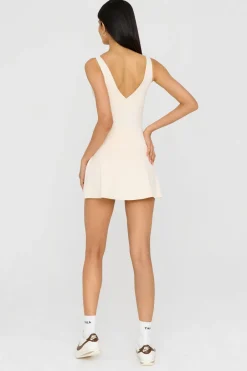TALA Coffee Dates|Yoga / Pilates*DayFlex V Neck Vest - Buttermilk