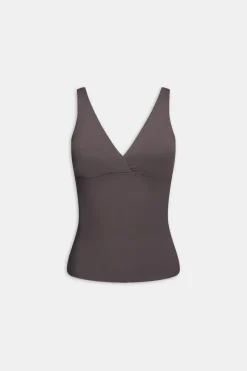 TALA Coffee Dates|Yoga / Pilates*DayFlex V Neck Vest - Cool Espresso