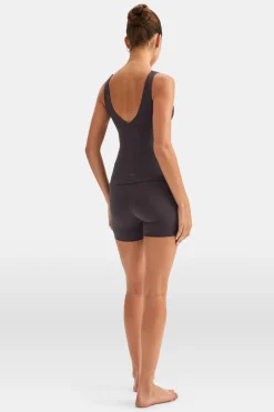 TALA Coffee Dates|Yoga / Pilates*DayFlex V Neck Vest - Cool Espresso