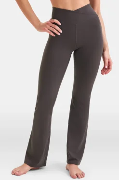TALA Coffee Dates|Yoga / Pilates*DayFlex Wrap Flared Yoga Pant - Cool Espresso