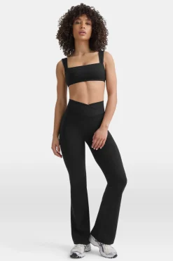 TALA Coffee Dates|Yoga / Pilates*DayFlex Wrap Flared Yoga Pant No Front Seam - Shadow