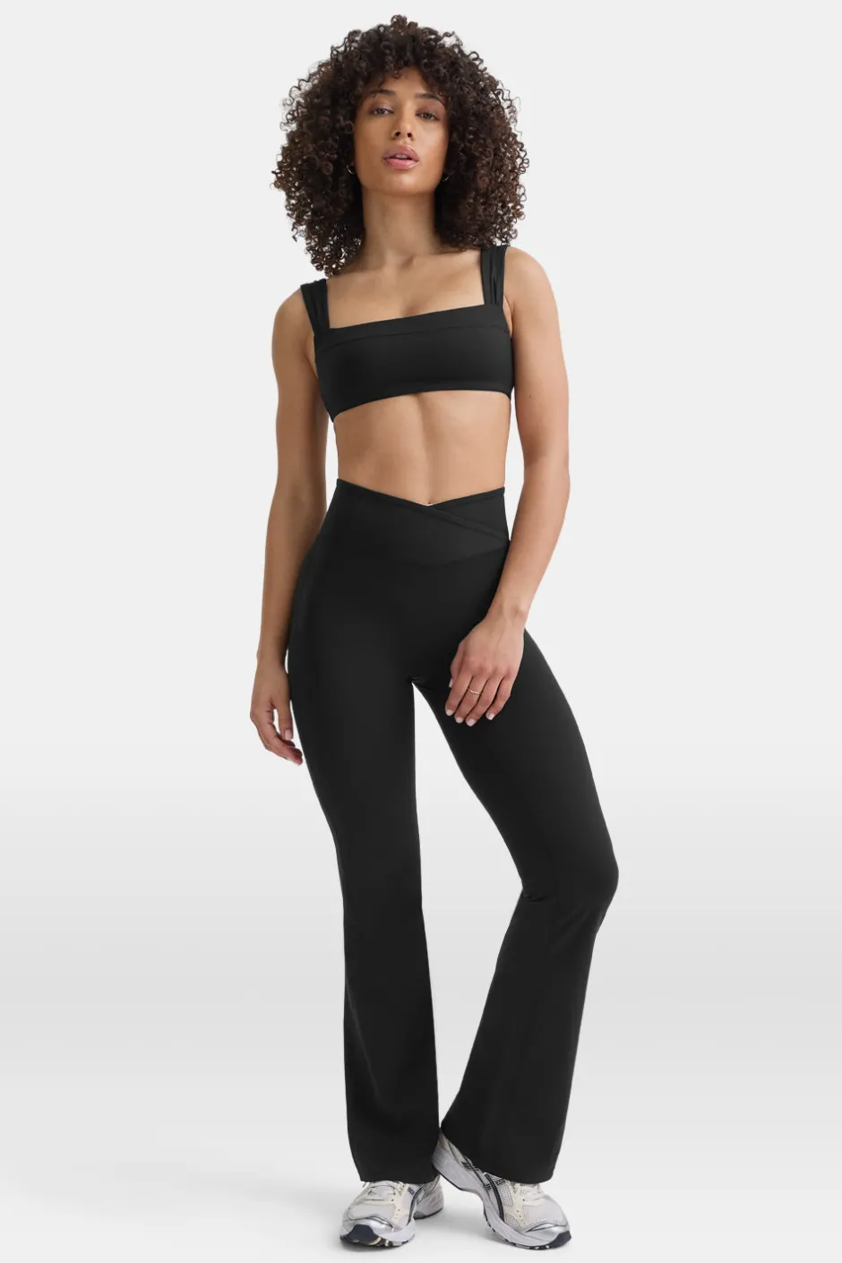 TALA Coffee Dates|Yoga / Pilates*DayFlex Wrap Flared Yoga Pant No Front Seam - Shadow