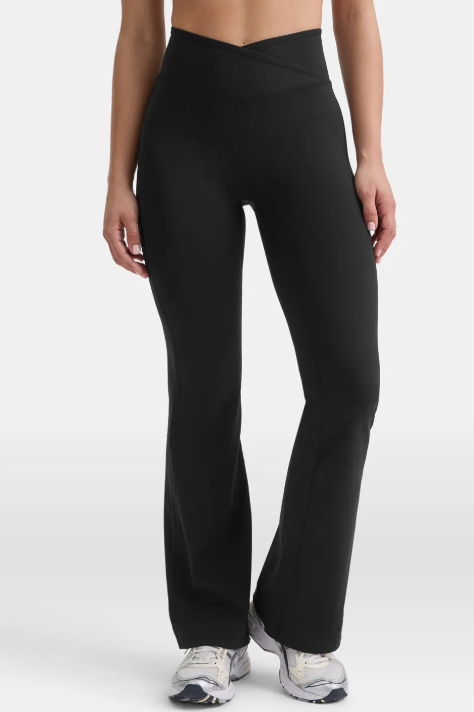 TALA Coffee Dates|Yoga / Pilates*DayFlex Wrap Flared Yoga Pant No Front Seam - Shadow