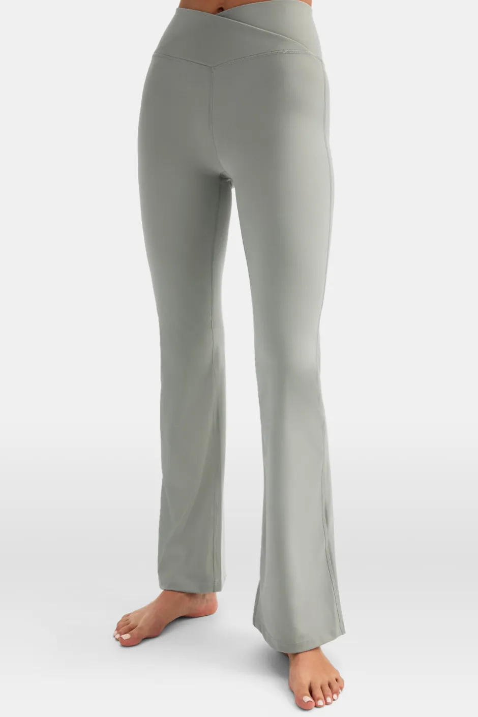 TALA Coffee Dates|Yoga / Pilates*DayFlex Wrap Flared Yoga Pant - Soft Sage
