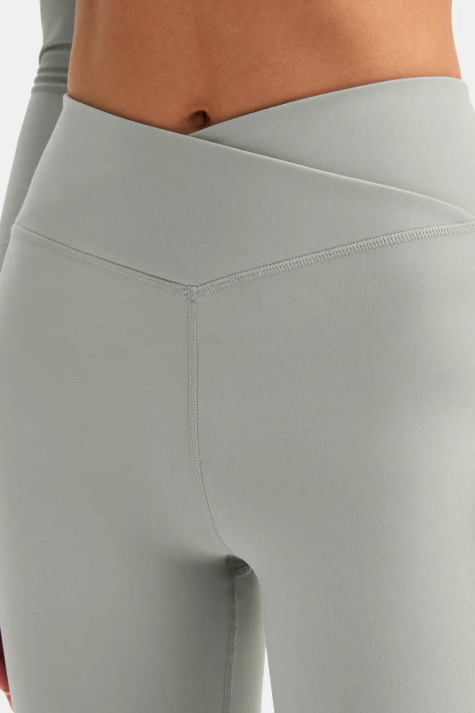 TALA Coffee Dates|Yoga / Pilates*DayFlex Wrap Flared Yoga Pant - Soft Sage