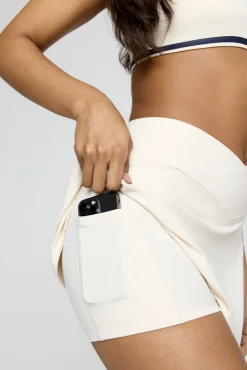 TALA Coffee Dates|Tennis / Padel*DayFlex Wrap Waist Skort - Buttermilk