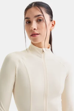TALA Tops|Coffee Dates*DayFlex Zip Through Jacket - Buttermilk