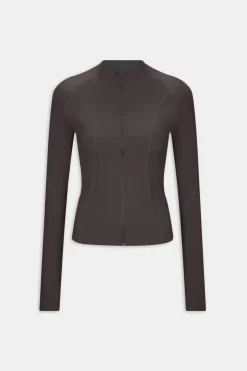 TALA Coffee Dates|Tennis / Padel*DayFlex Zip Through Jacket - Cool Espresso