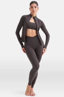 TALA Coffee Dates|Tennis / Padel*DayFlex Zip Through Jacket - Cool Espresso