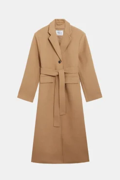TALA Coats / Jackets*Everyday Single-Breasted Multiway Structured Overcoat - Camel