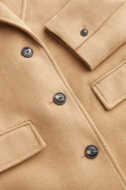 TALA Coats / Jackets*Everyday Single-Breasted Multiway Structured Overcoat - Camel