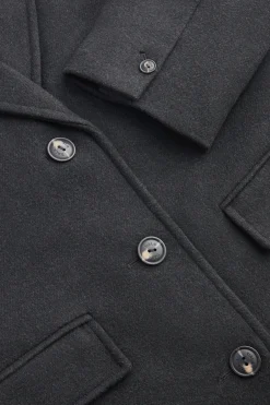 TALA Coats / Jackets*Everyday Single-Breasted Multiway Structured Overcoat - Charcoal