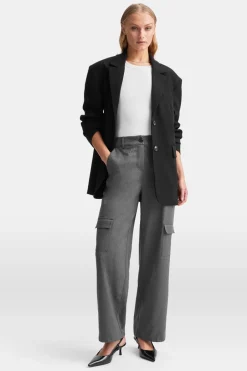TALA Trousers*Everyday Tailoring Adjustable Multiway Cargo Trousers - Charcoal Marl