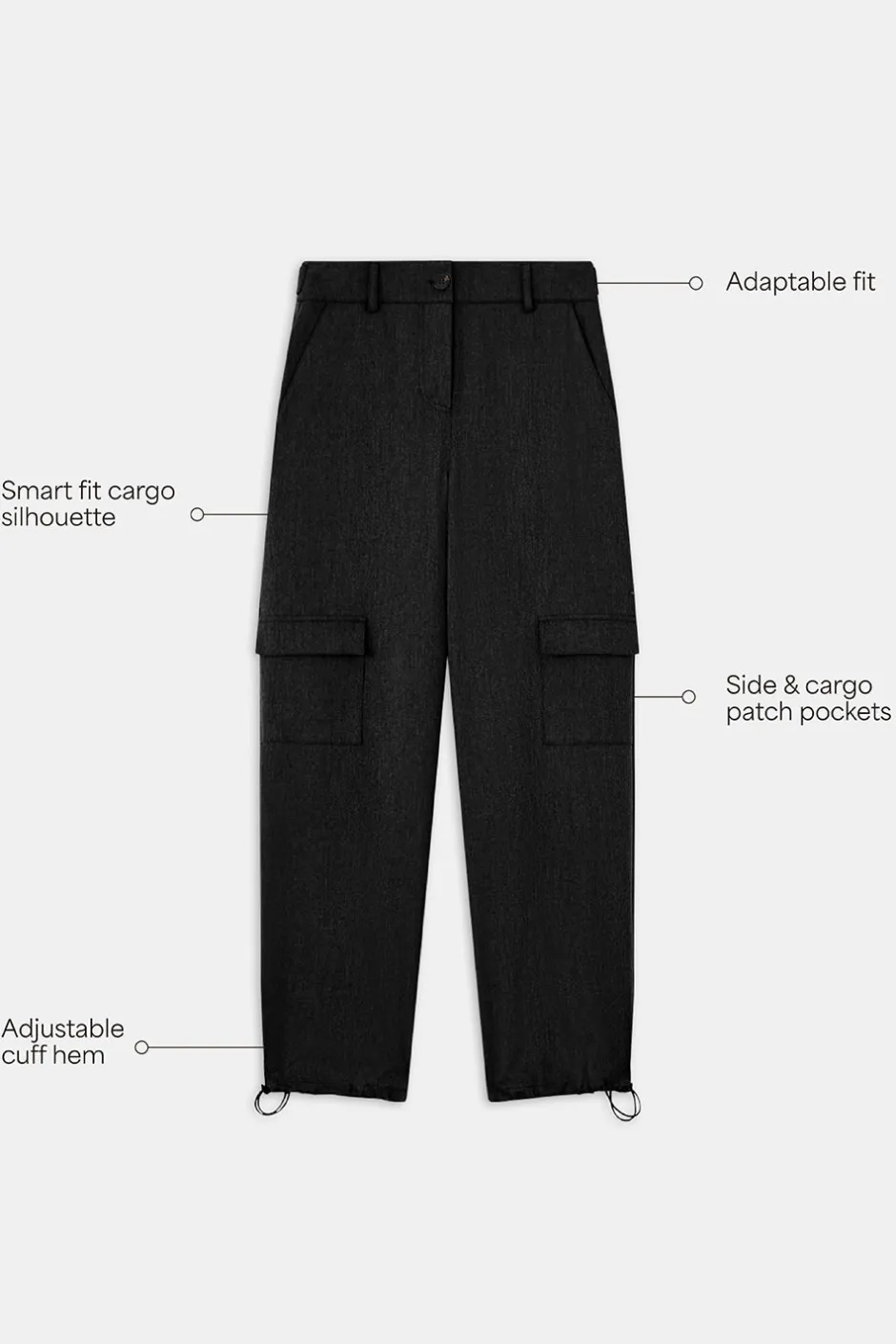 TALA Trousers*Everyday Tailoring Adjustable Multiway Cargo Trousers -