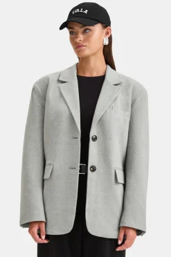 TALA Coats / Jackets*Everyday Tailoring Oversized Blazer - Iron Marl