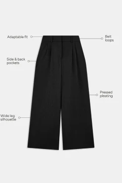 TALA Trousers*Everyday Tailoring Wide Leg Trousers -