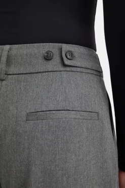 TALA Trousers*Everyday Tailoring Wide Leg Trousers - Charcoal Marl