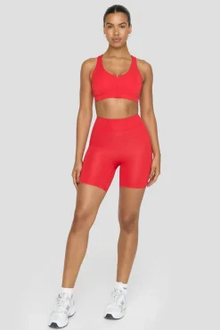 TALA Shorts*FormTech High Waisted Side Pocket Running Shorts - Chilli