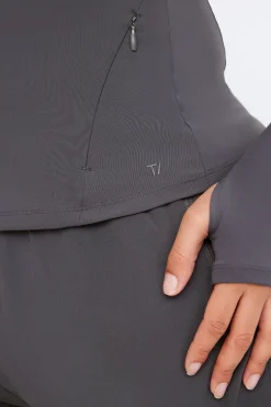 TALA Tops|Jackets*FormTech Hooded Zip Through Running Jacket- Graphite