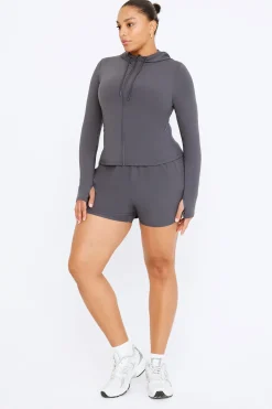 TALA Tops|Jackets*FormTech Hooded Zip Through Running Jacket- Graphite
