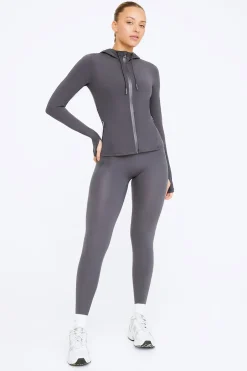 TALA Tops|Jackets*FormTech Hooded Zip Through Running Jacket- Graphite