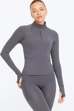 TALA Tops|Jackets*FormTech Quarter Zip Long Sleeve Running Top - Graphite