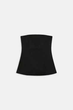 TALA Tops|Luxe Linens*Heavyweight Linen Longline Strapless Top -