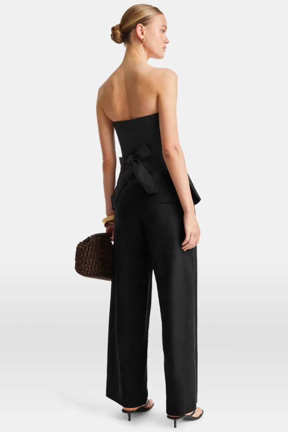 TALA Tops|Luxe Linens*Heavyweight Linen Longline Strapless Top -