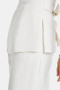 TALA Tops|Luxe Linens*Heavyweight Linen Longline Strapless Top -